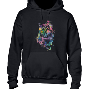 SUGAR SKULL PAINT HOODY HOODIE MEXICO DAY OF THE DEAD COOL FASHION RETRO TOP